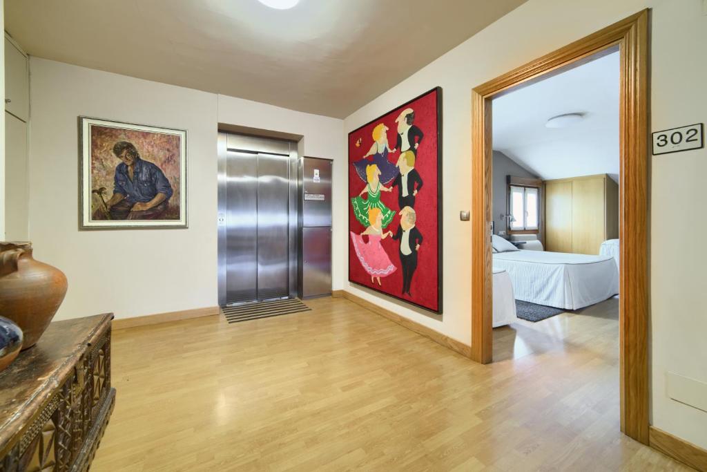 Postel nebo postele na pokoji v ubytování Hotel Rural Izar Ondo