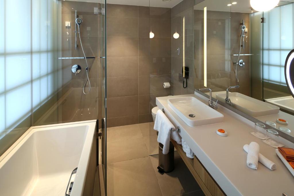 Koupelna v ubytování D-Resort Šibenik