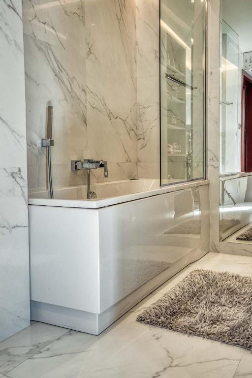 Koupelna v ubytování Hotel Biały Dom