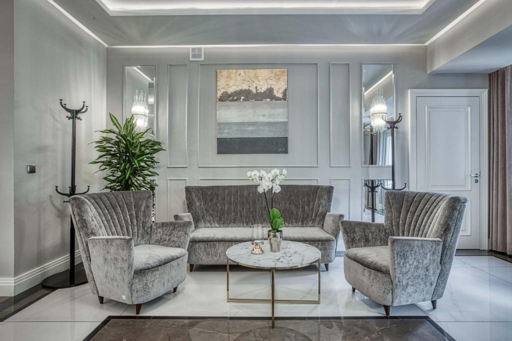 Posezení v ubytování Hotel Biały Dom