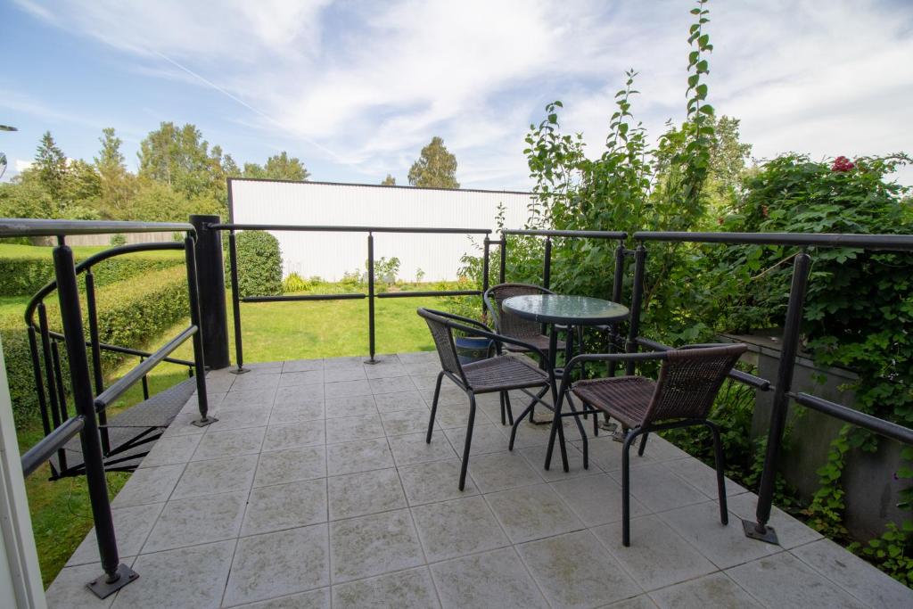 Balkón nebo terasa v ubytování Fortuna Apartments