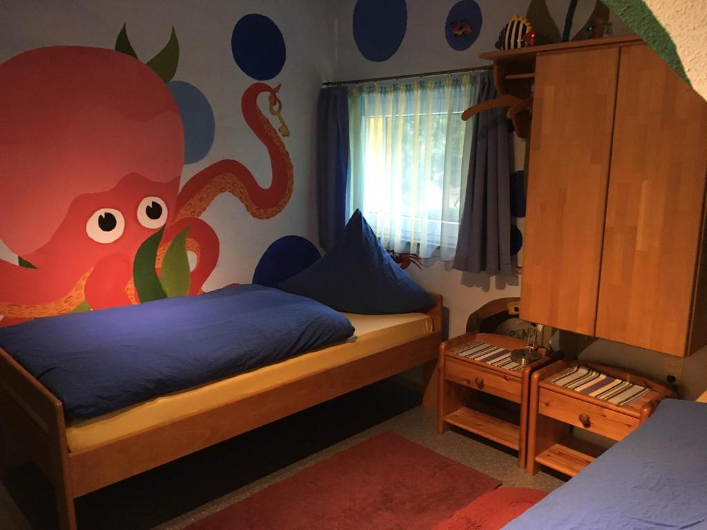 Postel nebo postele na pokoji v ubytování Pension Weinsberg