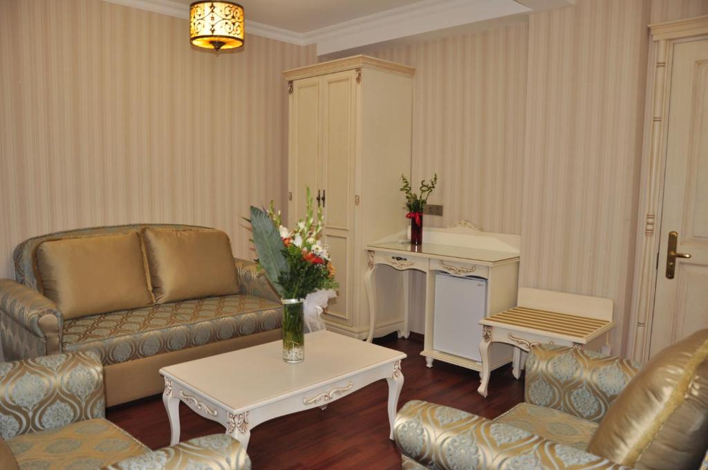 Posezení v ubytování Muyan Suites