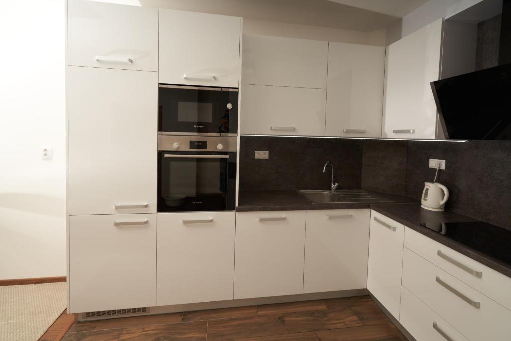 Kuchyňa alebo kuchynka v ubytovaní Apartman A&M