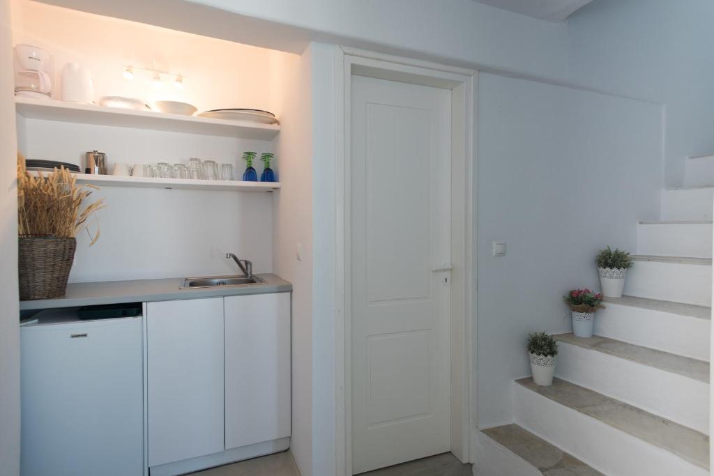 Kuchyň nebo kuchyňský kout v ubytování Villa Boufla