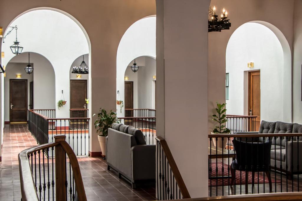 Posezení v ubytování Hotel Real de Castilla Colonial