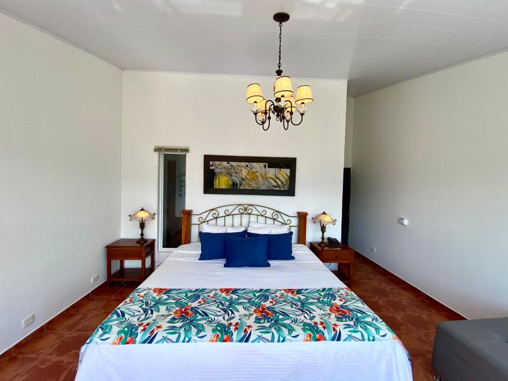 Cama o camas de una habitación en Hotel El Mirador del Cocora