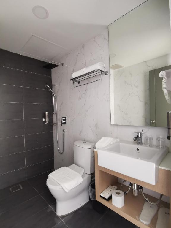 Koupelna v ubytování Otel Hotel Sibu