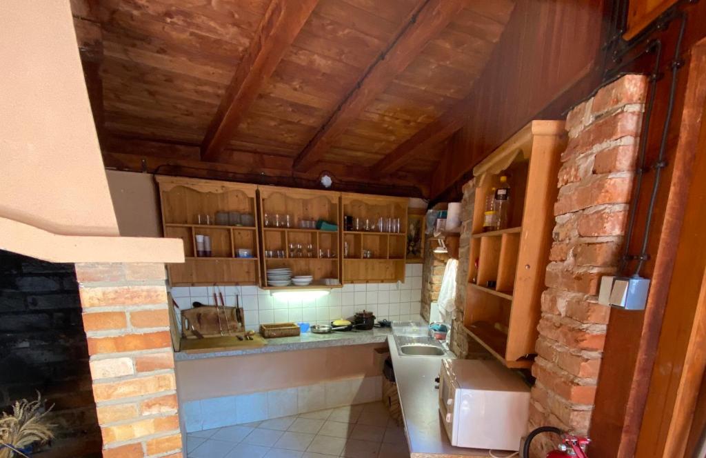 Kuchyň nebo kuchyňský kout v ubytování penzion Kaskáda Solenice