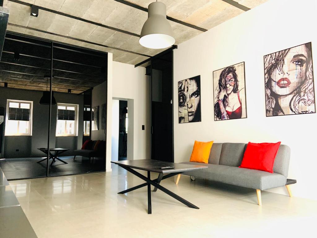 Χώρος καθιστικού στο 5 Star Apartments - Luxury & Comfort