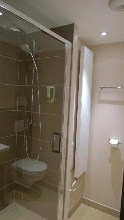 Koupelna v ubytování Hôtel Vallée Blanche