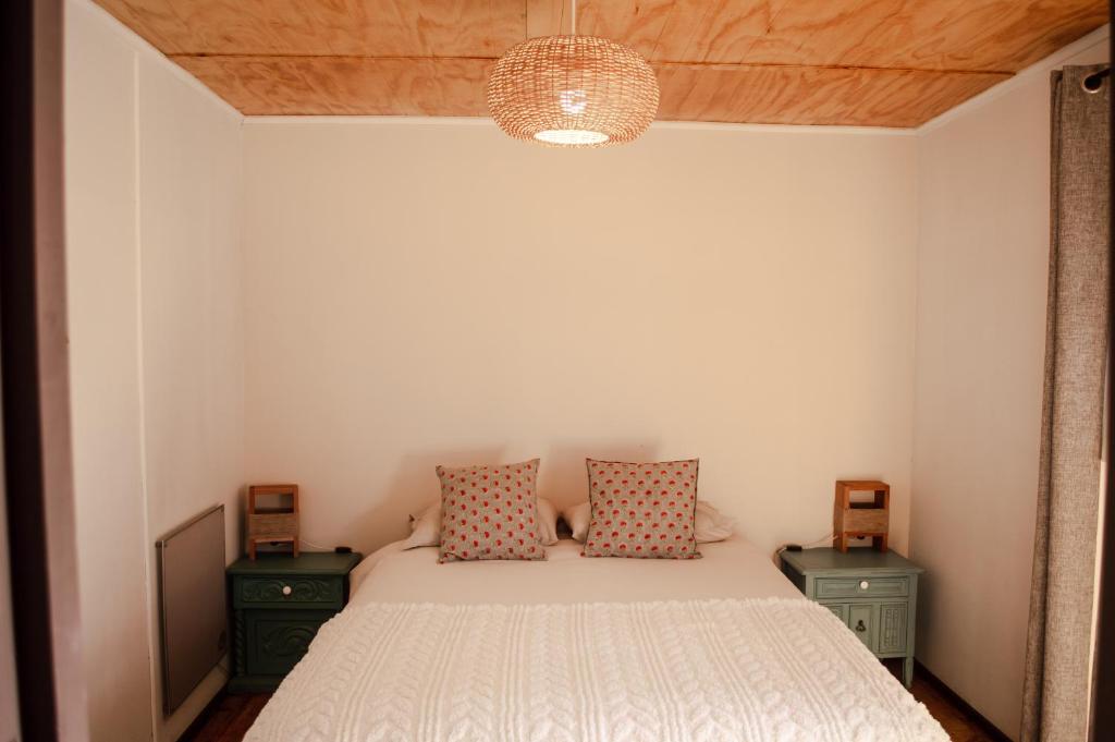 Postel nebo postele na pokoji v ubytování Eco-Hostal Tambo Verde