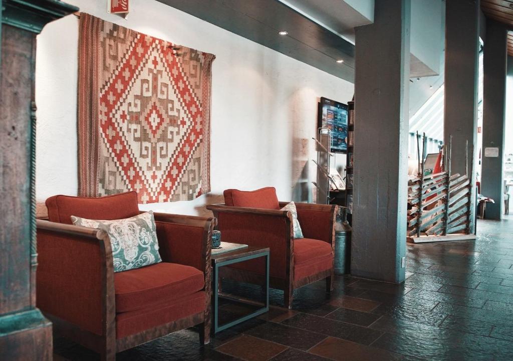 Posezení v ubytování Oset Fjellhotell