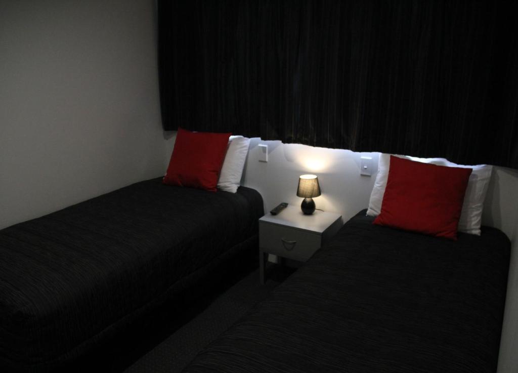 Posezení v ubytování Pukekura Motor Lodge