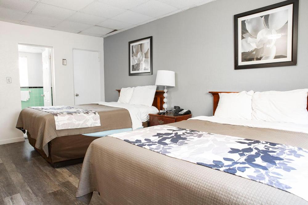 Postel nebo postele na pokoji v ubytování Bedford Motel