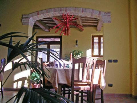 Reštaurácia alebo iné gastronomické zariadenie v ubytovaní Agriturismo La Cicala