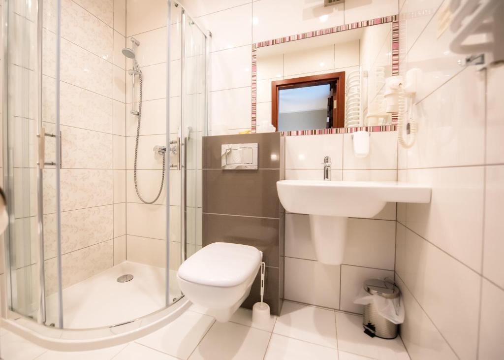 Kúpeľňa v ubytovaní Hotel Kazimierz II