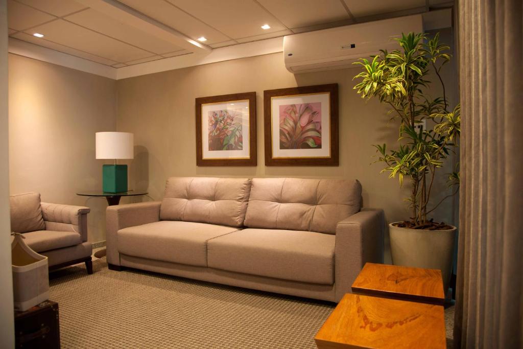 Posezení v ubytování Atmosfera Hotel