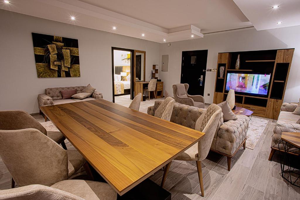 TV a/nebo společenská místnost v ubytování Andalus Habitat Hotel