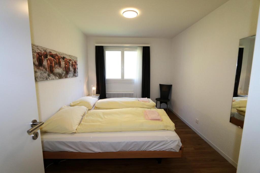 Postel nebo postele na pokoji v ubytování Haus Cristal