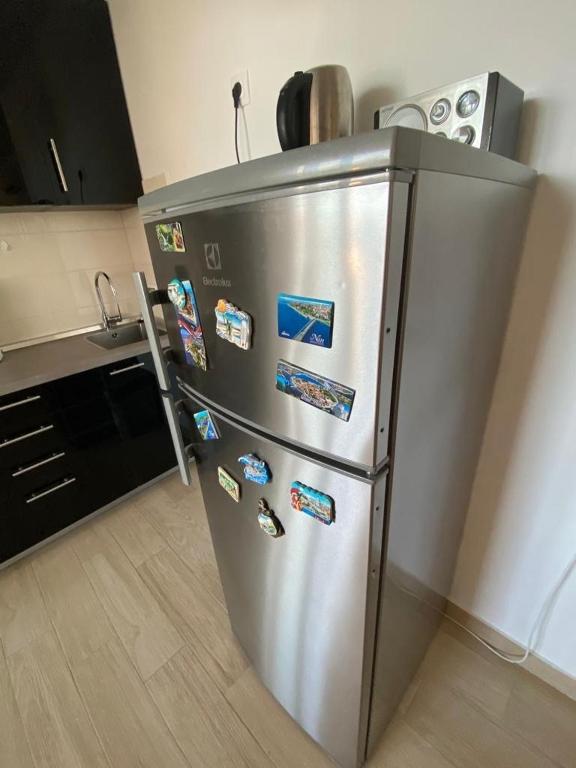 Kuchyň nebo kuchyňský kout v ubytování Apartman Erika