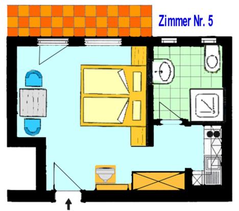Plán poschodí v ubytovaní Gästehaus Auer