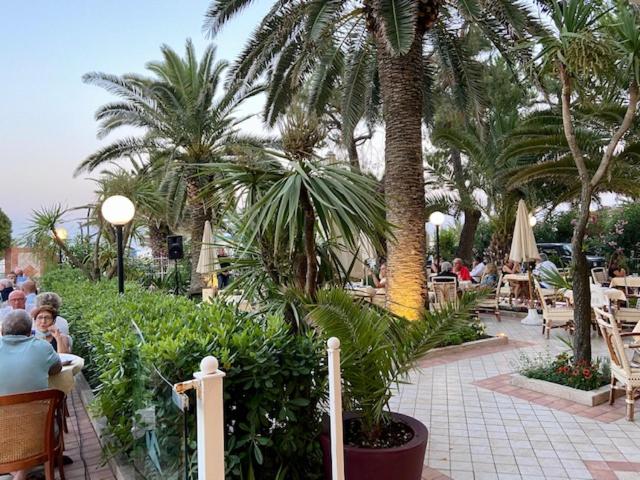 A garden outside Hotel Corallo