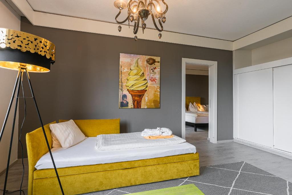 Postel nebo postele na pokoji v ubytování Hotel Parks