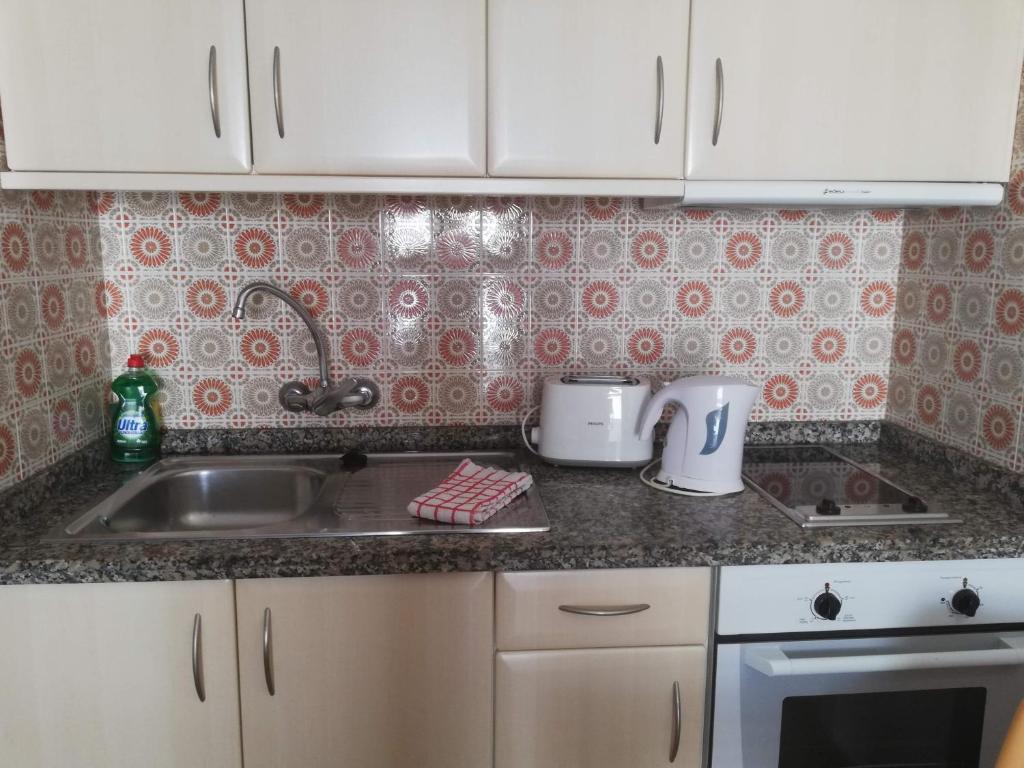 Kuchyň nebo kuchyňský kout v ubytování Apartamentos Orvay
