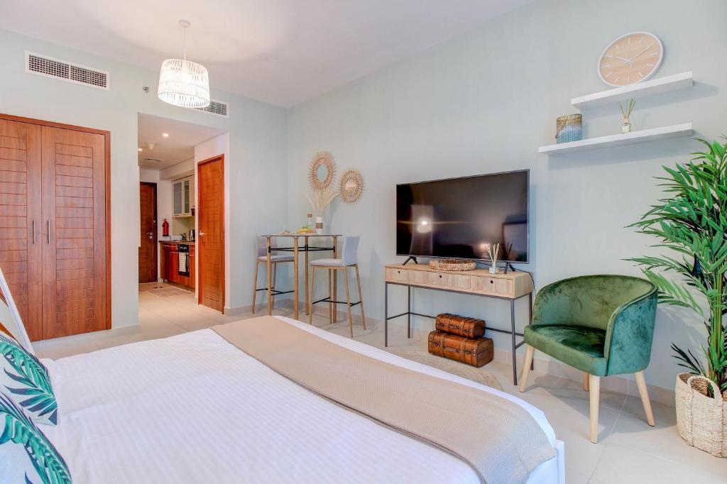 Durrani Homes - Luxurious Studio near Dubai Mall with pool view - One-Bedroom Apartment
