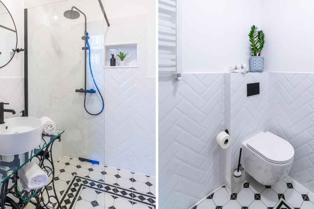 Kúpeľňa v ubytovaní Apartamenty Rejtana
