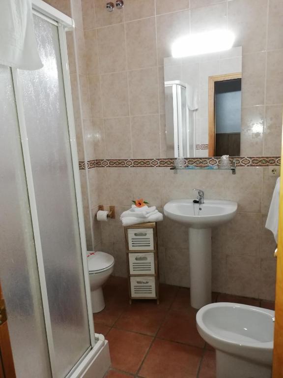 Koupelna v ubytování Hostal Breñaverde