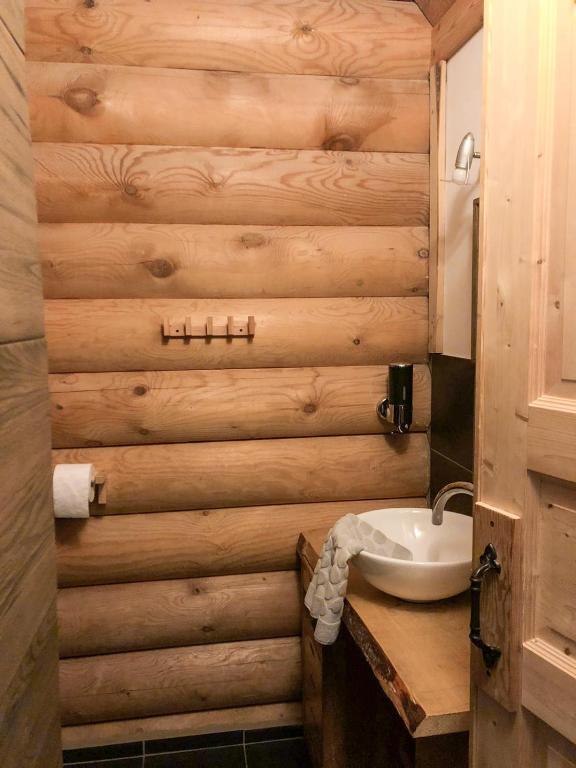 Kúpeľňa v ubytovaní Lengalm Hütten I & II mit Sauna