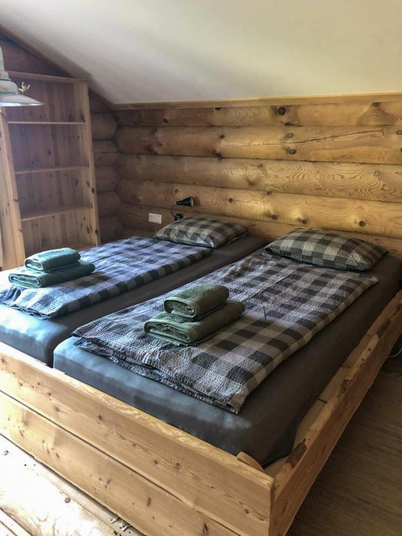 Posteľ alebo postele v izbe v ubytovaní Lengalm Hütten I & II mit Sauna
