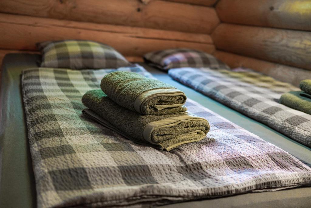 Posteľ alebo postele v izbe v ubytovaní Lengalm Hütten I & II mit Sauna