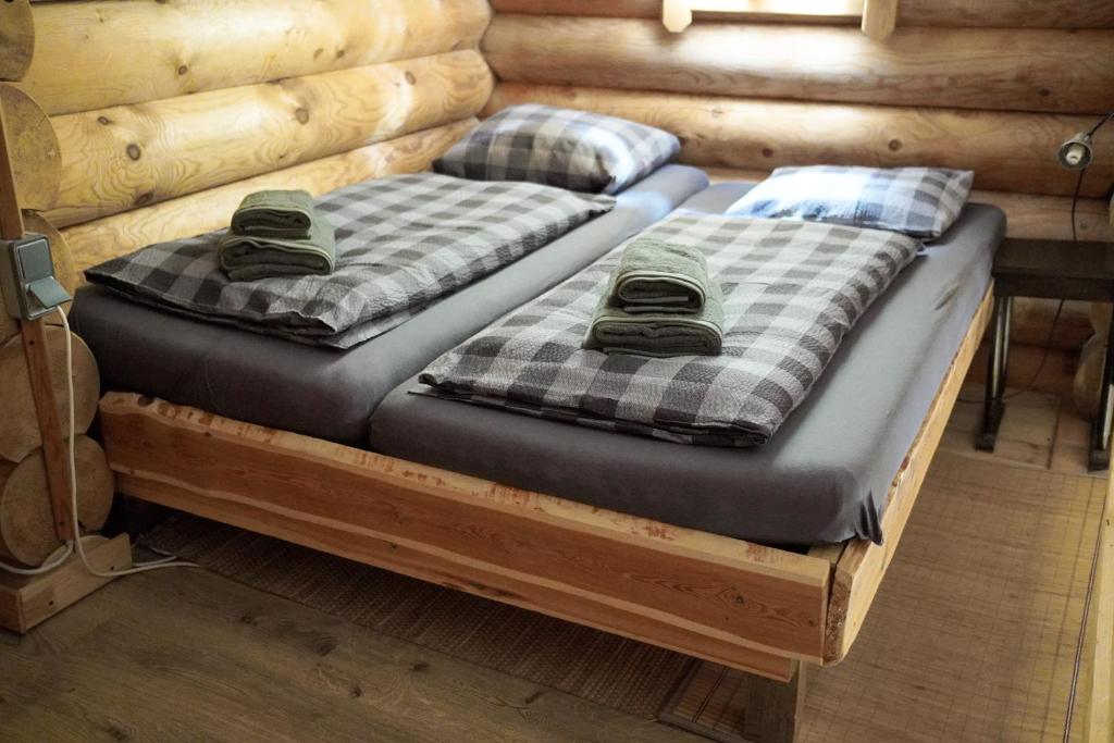 Posteľ alebo postele v izbe v ubytovaní Lengalm Hütten I & II mit Sauna