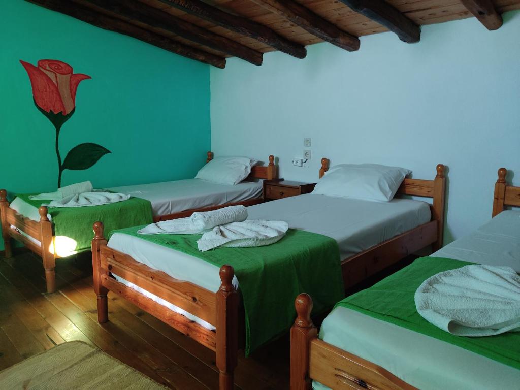Postel nebo postele na pokoji v ubytování Amaranthos Skiathos View