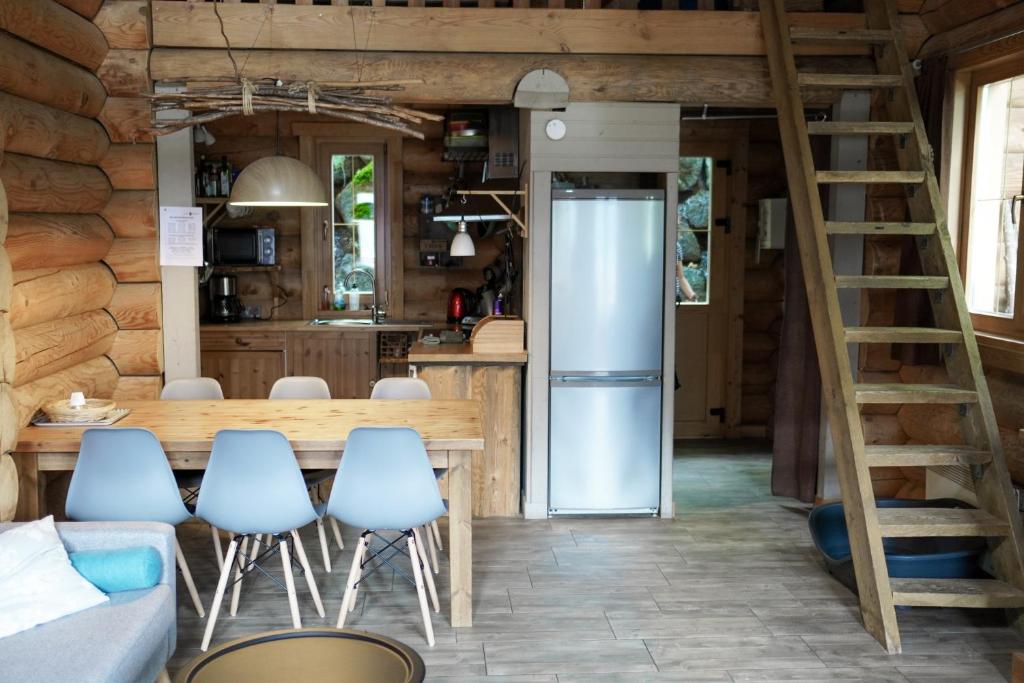 Kuchyňa alebo kuchynka v ubytovaní Lengalm Hütten I & II mit Sauna