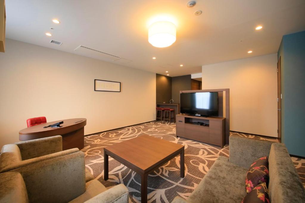 Kuchyň nebo kuchyňský kout v ubytování Quintessa Hotel Osaka Bay