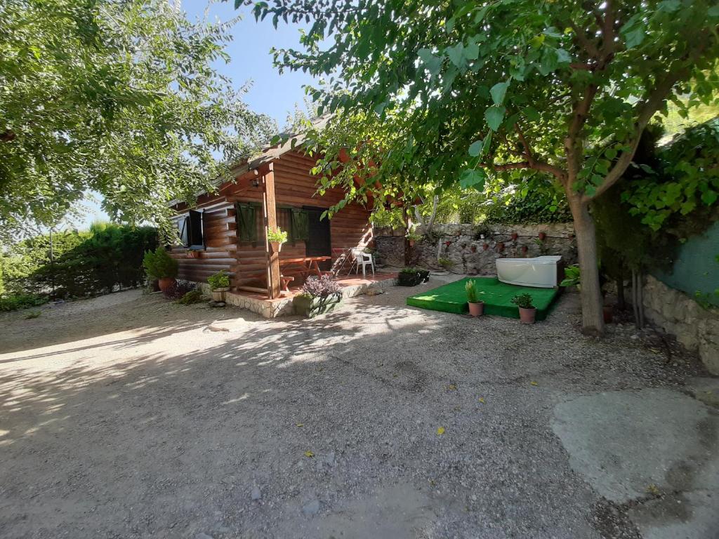 Zahrada ubytování Cabaña de Madera la Encina