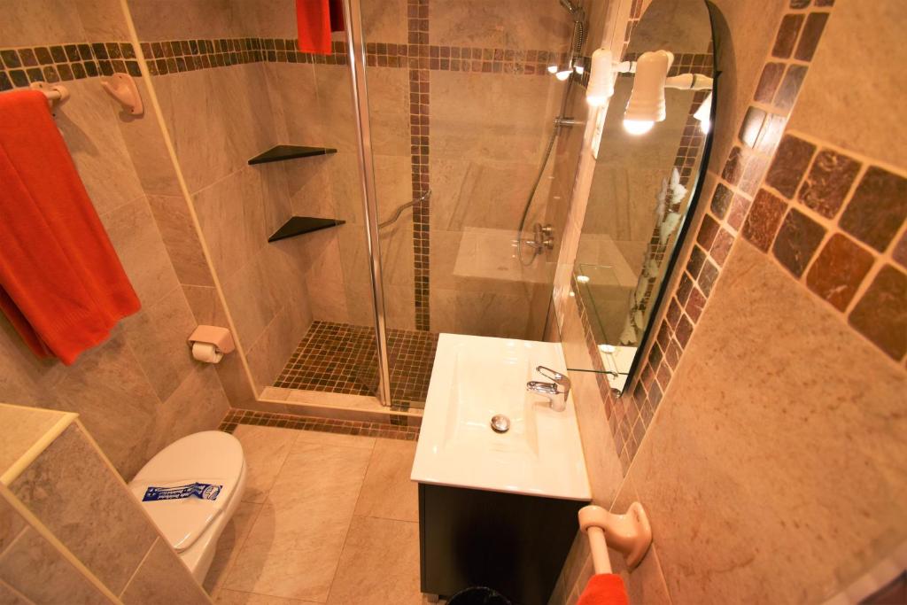 Koupelna v ubytování Apartamentos Bogota