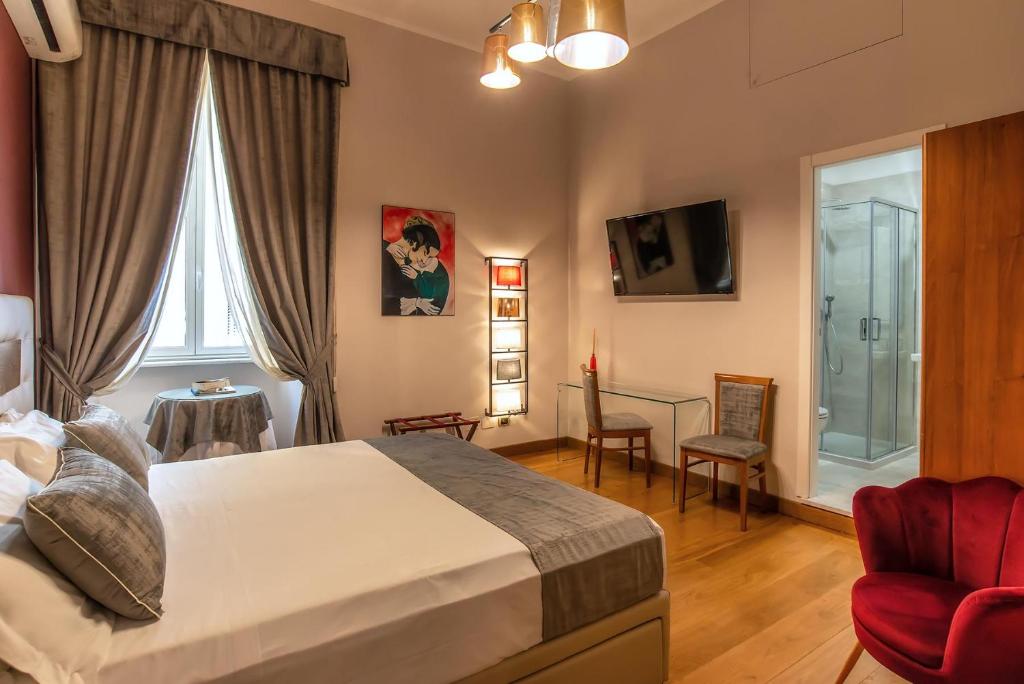 Postel nebo postele na pokoji v ubytování Hotel Paba