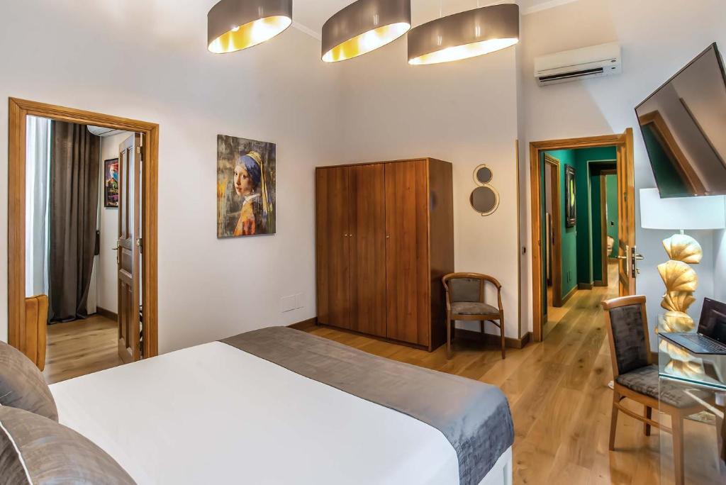 Postel nebo postele na pokoji v ubytování Hotel Paba