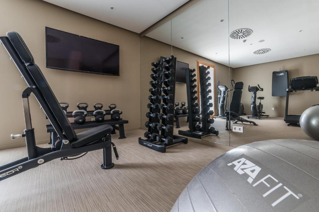 Fitness centrum a/nebo fitness zařízení v ubytování Nou Baleares