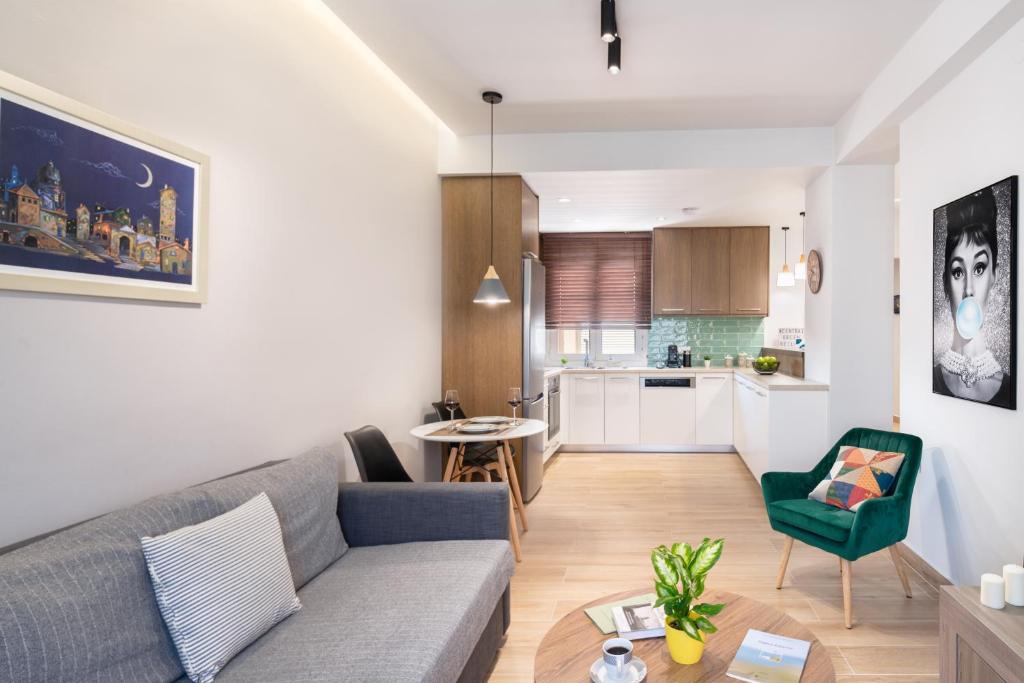 Posedenie v ubytovaní Central Green Apartment