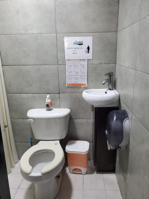 Koupelna v ubytování Downtown Hostel Chetumal