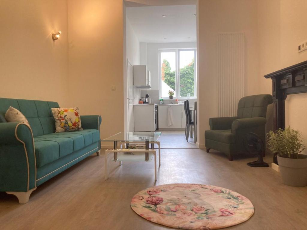 Posezení v ubytování Dreamland Apartments EU, Brussels