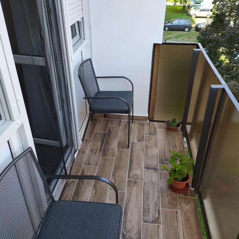 Balkon lub taras w obiekcie Krénusz Vendégház.