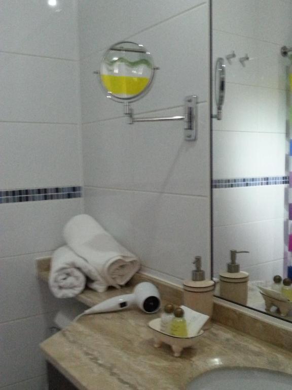 Koupelna v ubytování Apart las Rastras talca
