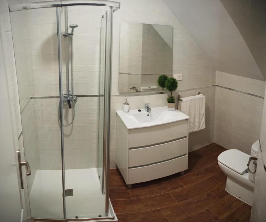 A bathroom at Casa Atardecer